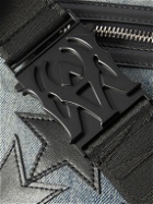 AMIRI - Chemist Leather-Trimmed Denim Belt Bag