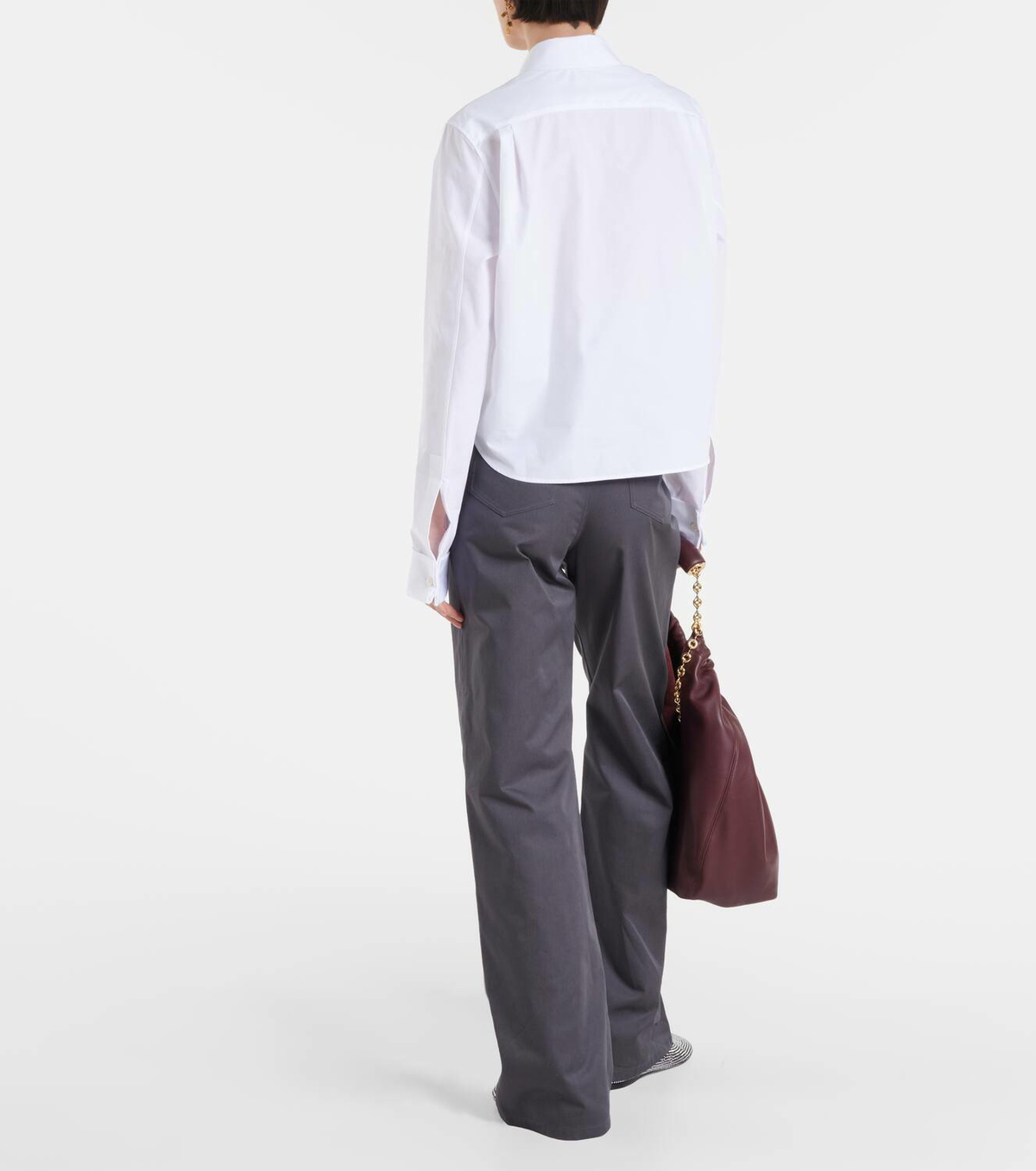 Loewe Pleated cotton blouse
