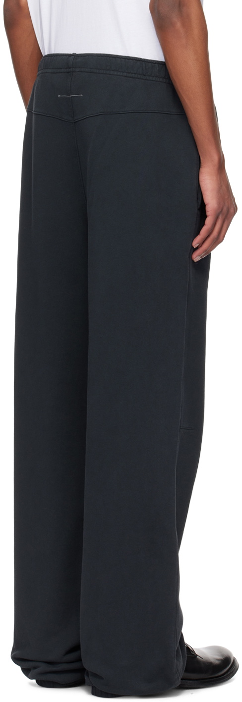 パンツ MM6 Maison Margiela 'Numeric signature MM6' joggers MM6 Maison Margiela Black Numeric Sweatpants MM6 Maison Margiela