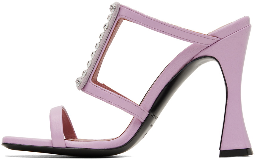 Les Petits Joueurs Purple Hoya Heeled Sandals