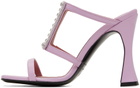 Les Petits Joueurs Purple Hoya Heeled Sandals