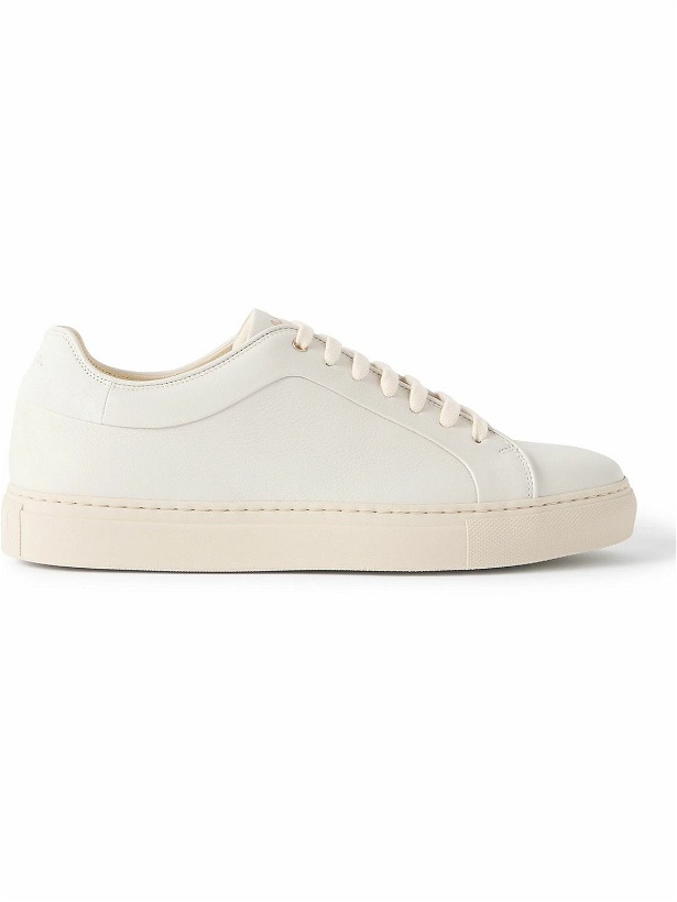 Photo: Paul Smith - Basso Lux Suede-Trimmed Leather Sneakers - Neutrals