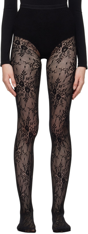 Photo: Swedish Stockings Black Rosa Lace Tights
