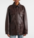 Victoria Beckham Chore leather jacket
