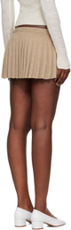 GUIZIO Taupe Vivienne Miniskirt