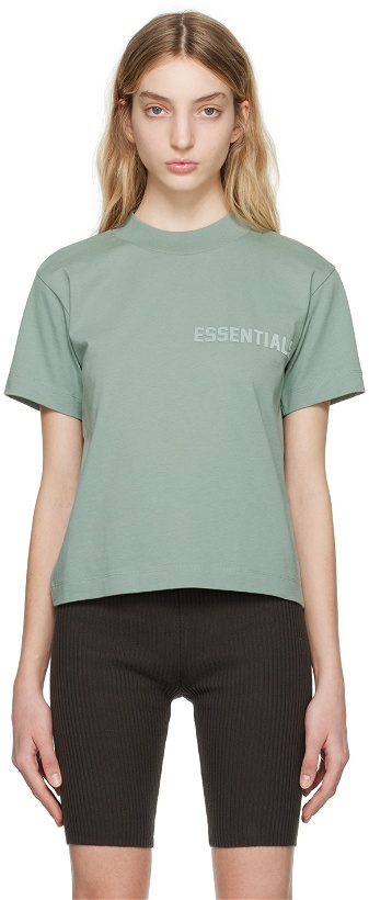 Photo: Essentials Blue Crewneck T-Shirt