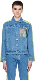 Sky High Farm Workwear Blue Quil Lemons Edition Denim Jacket
