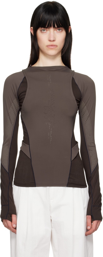 Photo: HYEIN SEO Brown Track T-shirt