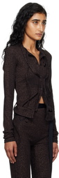 Ottolinger Brown Double Closure Rib Cardigan