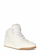 SAINT LAURENT - Sl/80 Leather Mid Top Sneakers