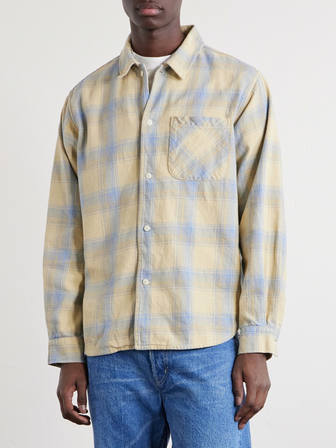 Remi Relief - Checked Cotton Shirt - Yellow