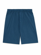 ATON - Wide-Leg Shell Shorts - Blue