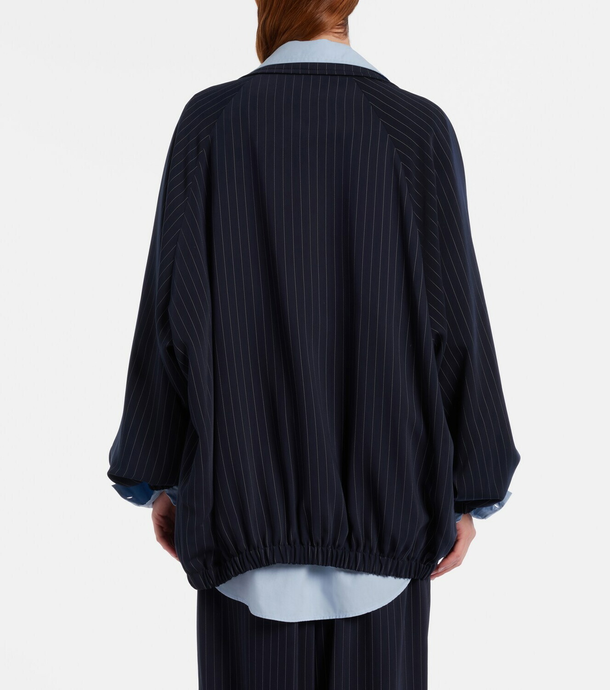 The Frankie Shop Baxter pinstripe oversized jacket