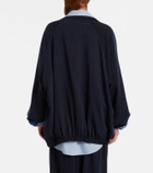 The Frankie Shop Baxter pinstripe oversized jacket