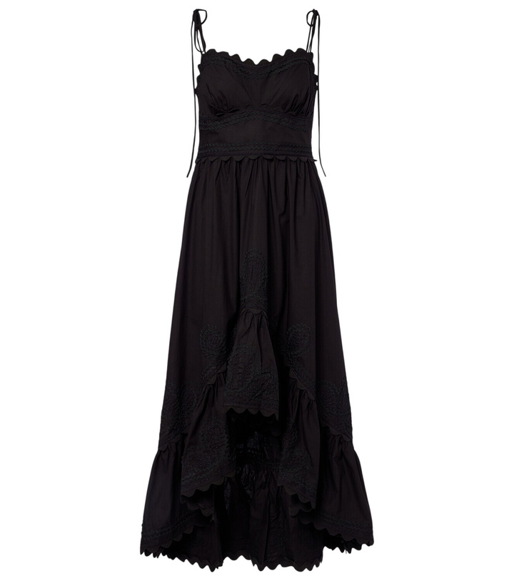 Photo: Juliet Dunn Asymmetric embroidered cotton midi dress