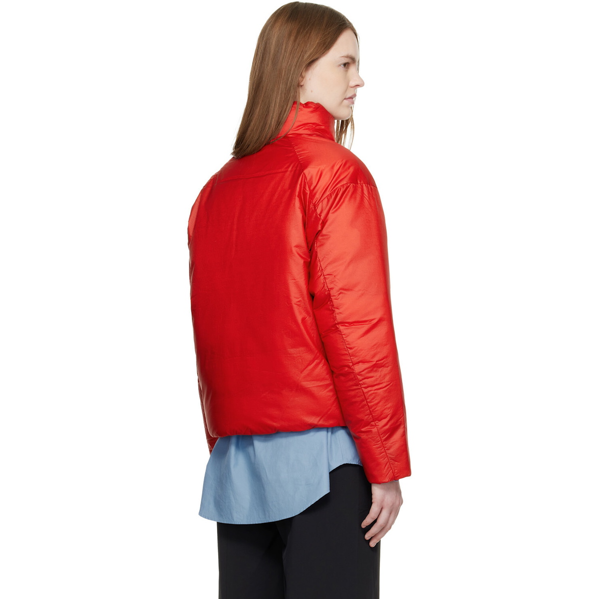 Veilance Red Conduit Down Jacket