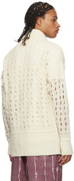 Vivienne Westwood Off-White Spread Collar Cardigan