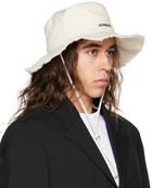 Jacquemus Off-White 'Le Bob Artichaut' Bucket Hat