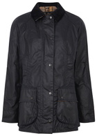 Barbour Beadnell Navy Waxed Cotton Jacket