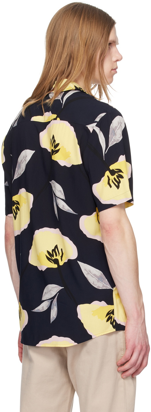 Hugo Navy Printed Shirt Hugo Boss