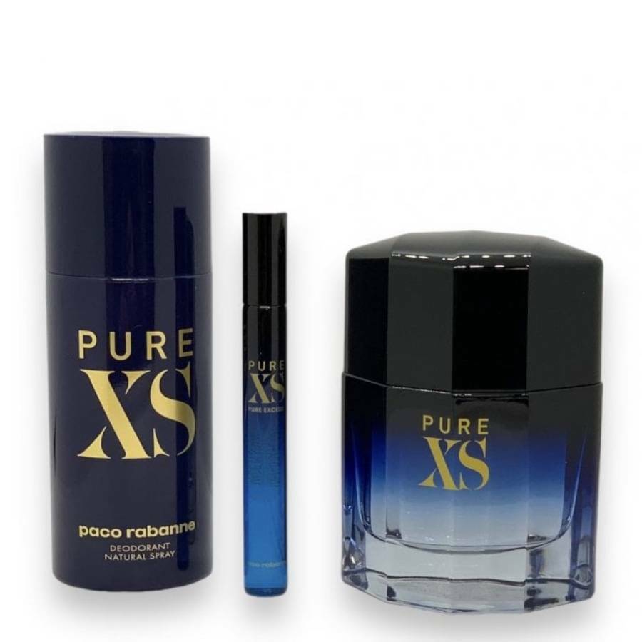 Paco Rabanne Mens Pure XS Gift Set Fragrances 3349668608461
