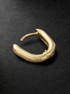 Foundrae - Fob Petite 18-Karat Gold Diamond Single Hoop Earring