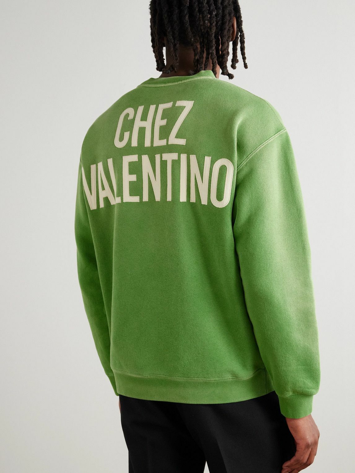 Valentino Garavani - Chez Valentino Logo-Appliquéd Printed Cotton
