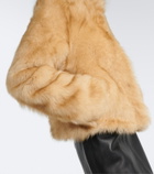 Nour Hammour Mira shearling jacket