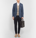 Brunello Cucinelli - Blue Slim-Fit Houndstooth Blazer - Blue