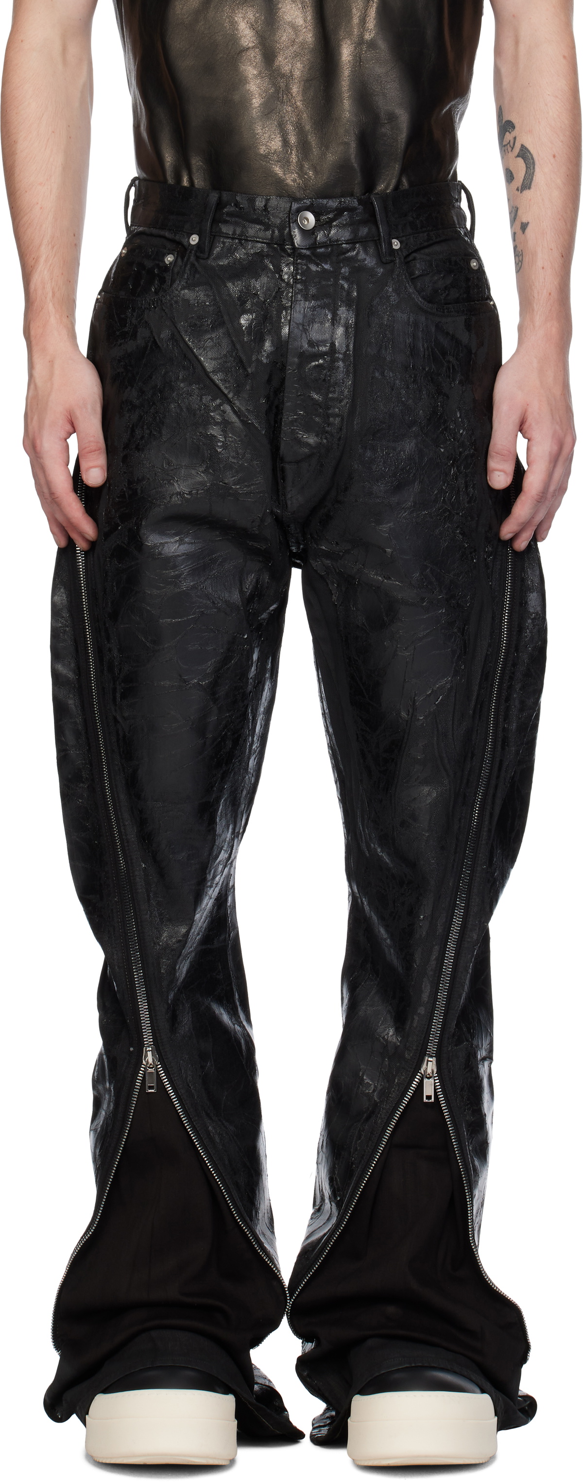 【関税込み】Rick Owens ブラック Porterville Bolan ジーンズ Rick Owensのブラック Porterville Bolan ジーンズがセール中