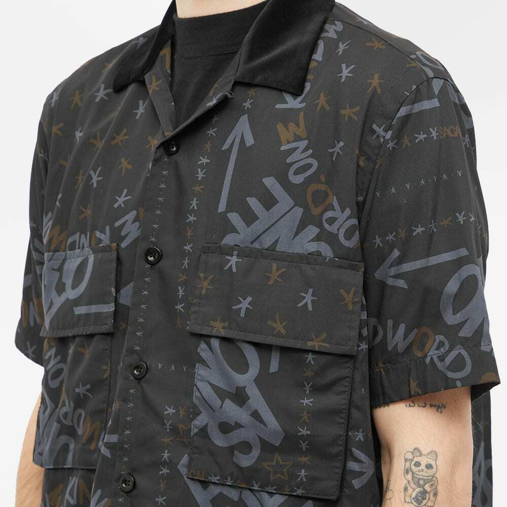 Sacai x Eric Haze Bandana Print Shirt in Black Sacai