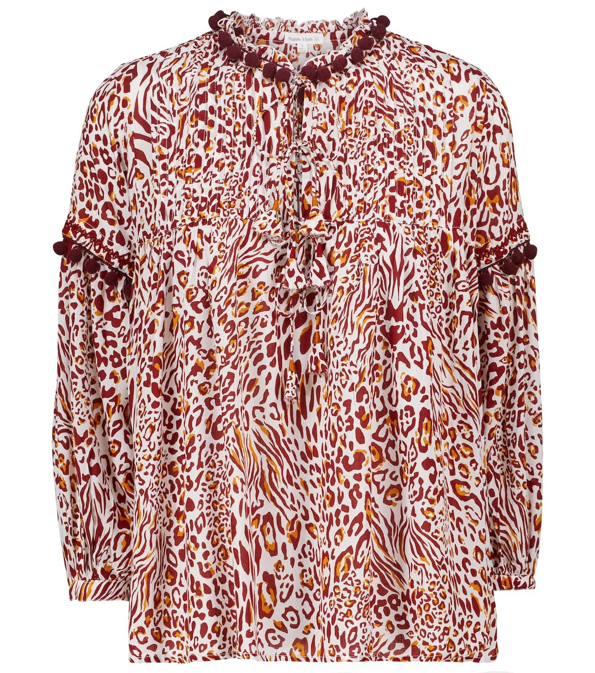 Poupette St Barth Clara leopard-print blouse