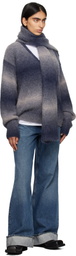 Études Navy Alpaca Cardigan
