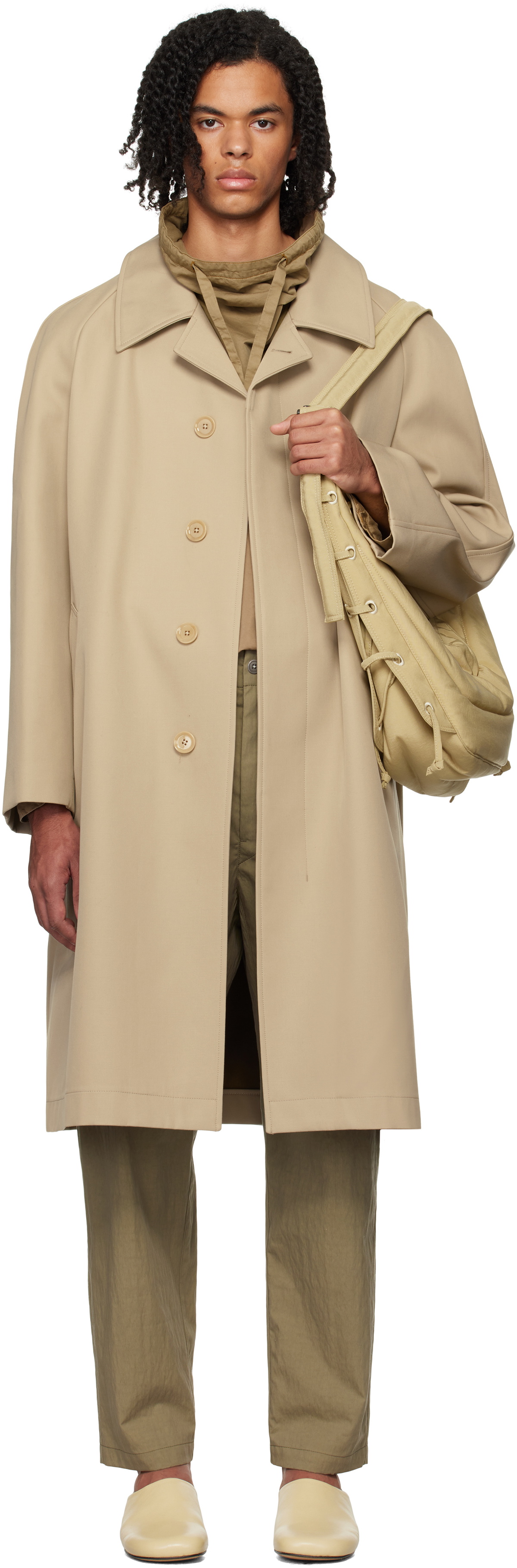 LEMAIRE Beige Car Coat Lemaire
