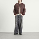 BEAMS Men's Balloon Wide Denim Jeans in Black