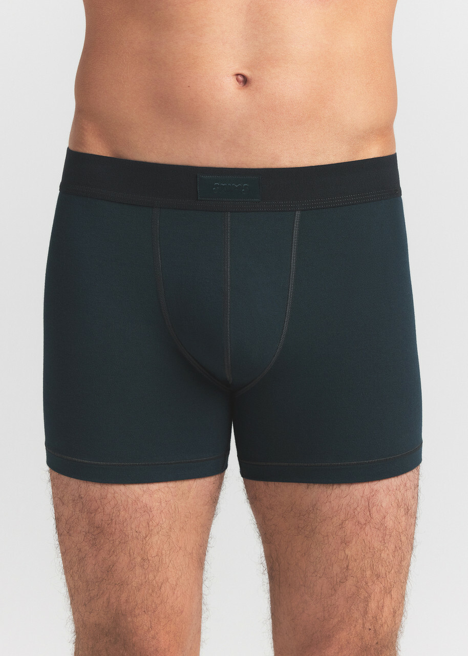 Skims Cotton-blend 3" Boxer Briefs set of Three Blue