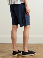Onia - Air Straight-Leg Linen and Lyocell-Blend Drawstring Cargo Shorts - Blue