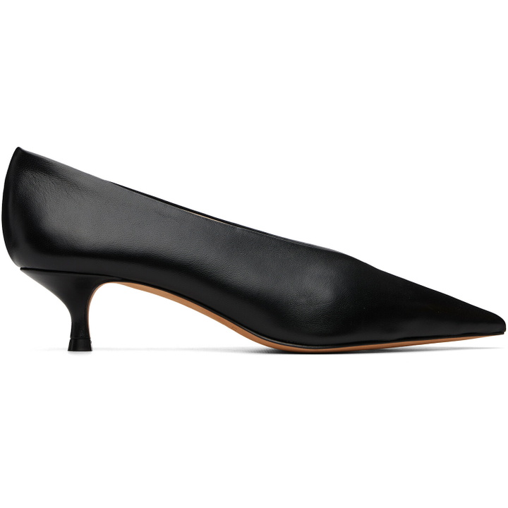Photo: Le Monde Beryl Black Babouche Kitten Heels
