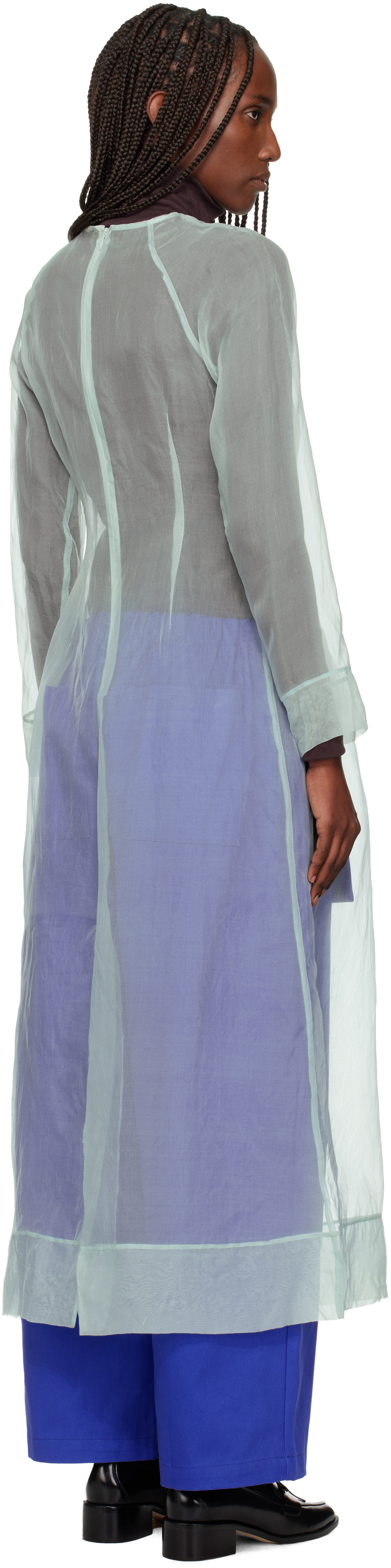 SC103 Blue Scenic Midi Dress
