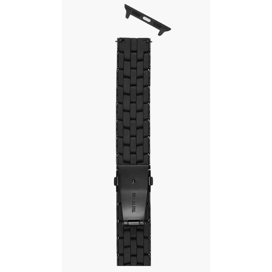 Michele Black Silicone-Wrapped Bracelet Band For Apple Watch