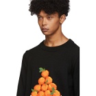 Casablanca Black Pyramid Of Oranges Sweater