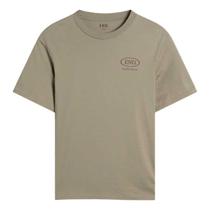 Photo: END. Worn Established T-shirt in Khaki