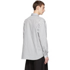 Sunnei Grey Striped Overshirt