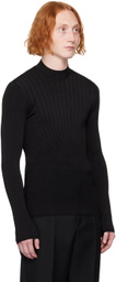 Mugler Black Sculpting Sweater