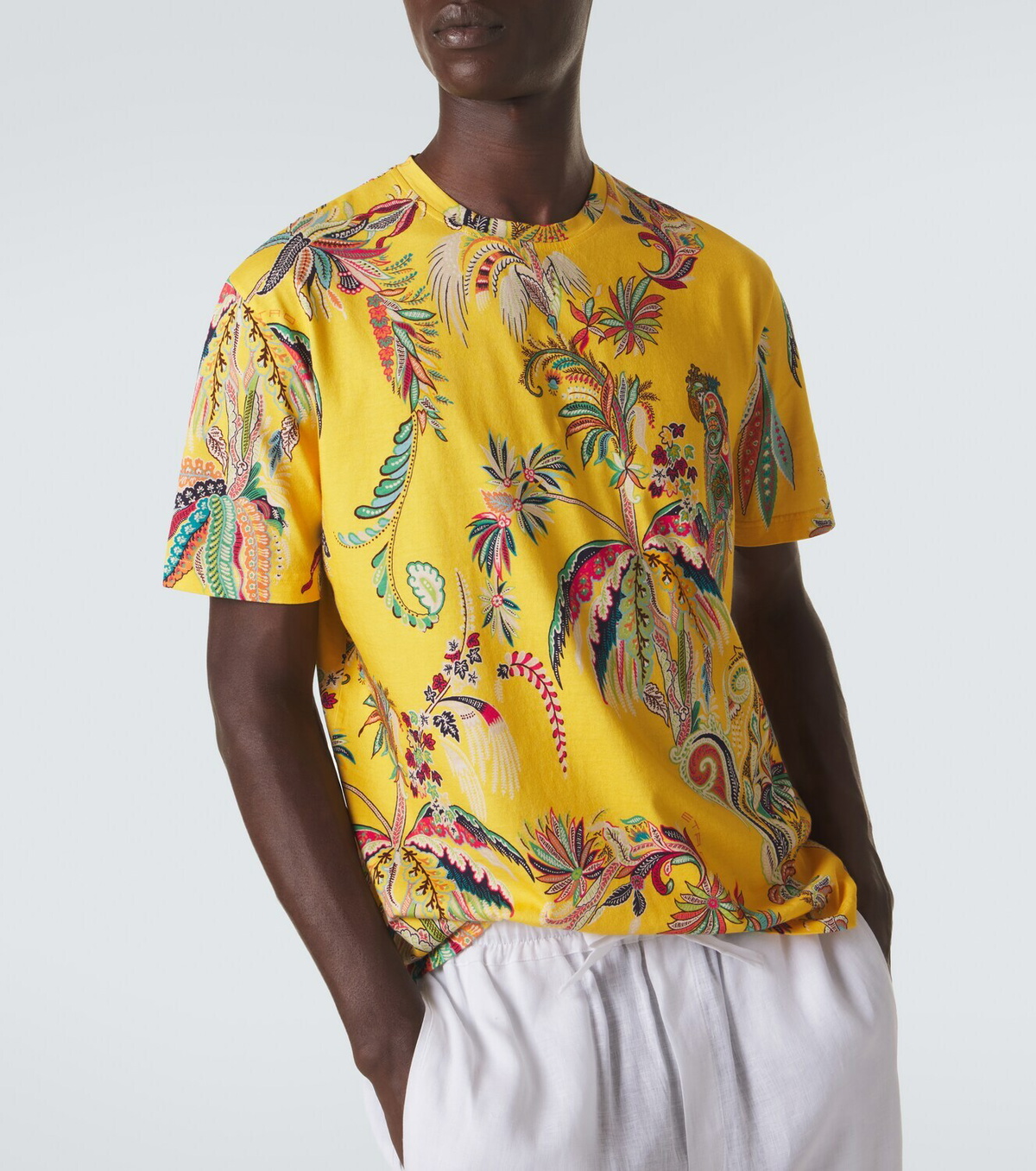 Etro Printed cotton jersey T-shirt