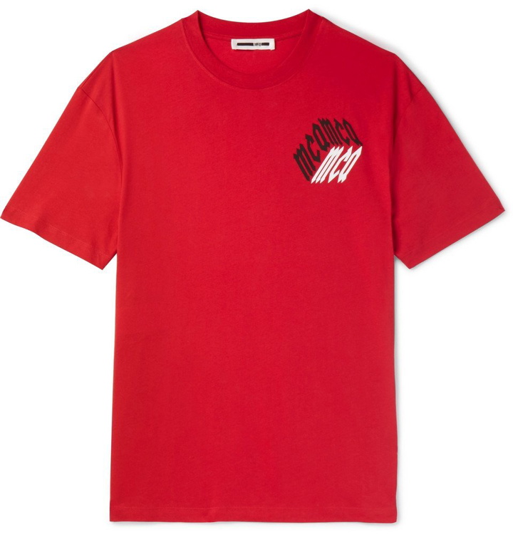 Photo: McQ Alexander McQueen - Printed Stretch-Cotton Jersey T-Shirt - Men - Red