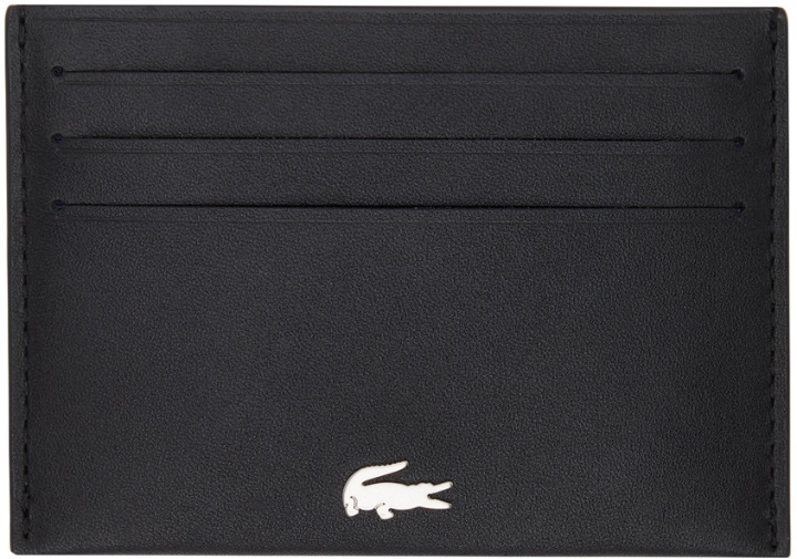 Photo: Lacoste Black Fitzgerald Leather Card Holder
