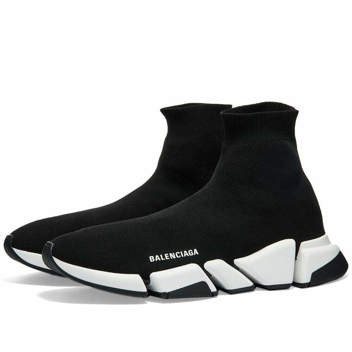 Photo: Balenciaga Men's Speed 2.0 LT Sneakers in Black/White