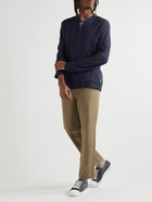 Orlebar Brown - Harrison Modal and Cashmere-Blend Henley Shirt - Blue