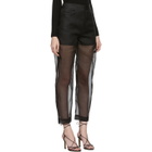 Toteme Black Organza Novara Trousers